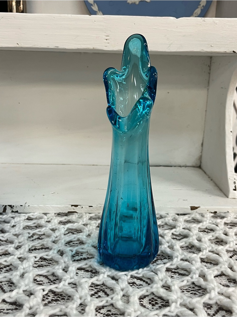 Small Handblown Swung Vase